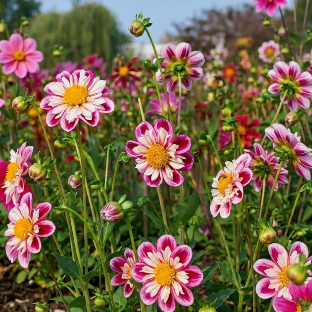 Plant de Dahlia Collerette Bumble Rumble
