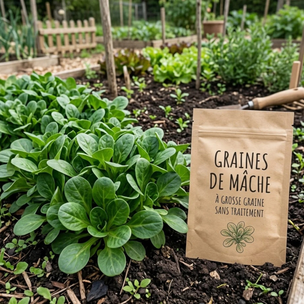 Graines de Mâche À Grosse Graine - Sans traitement