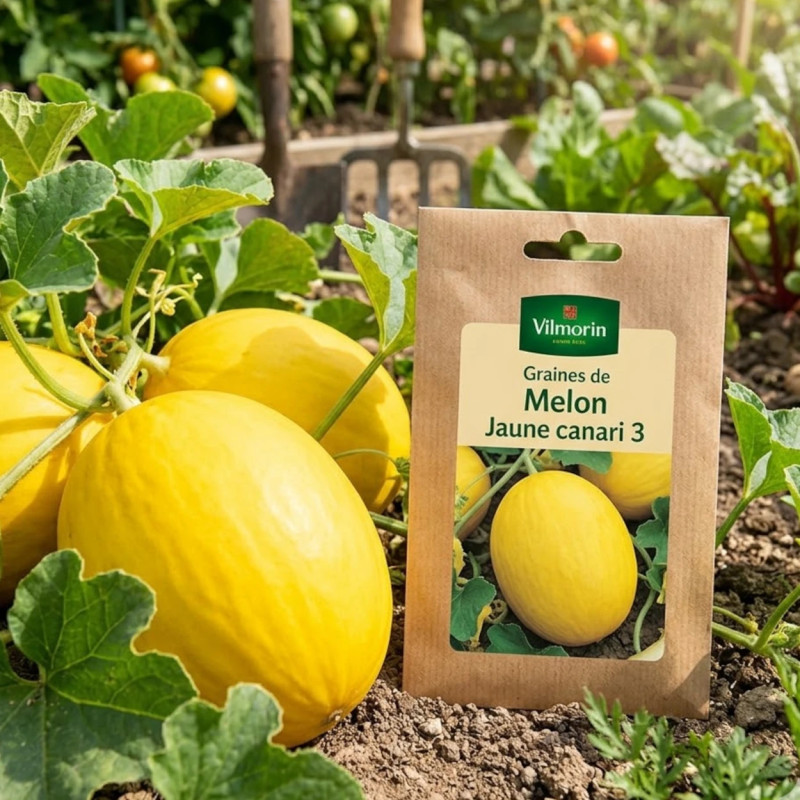 Graines de Melon Jaune canari 3 - Vilmorin